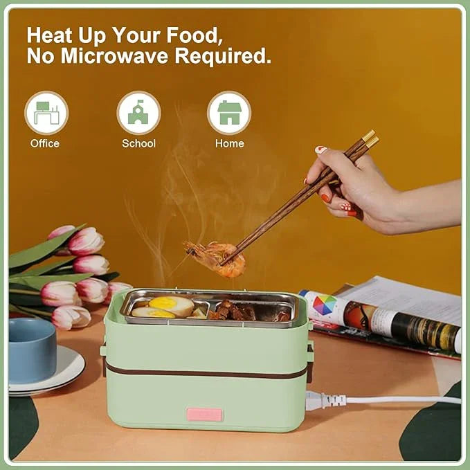 2 IN 1 Electric Lunch Box with Heating Food Technology - ElzyNow