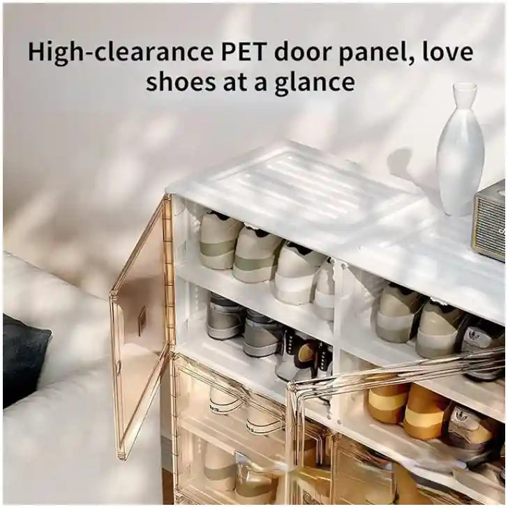 StepNest™ Smart Foldable Compact 4 Layer Shoe Rack