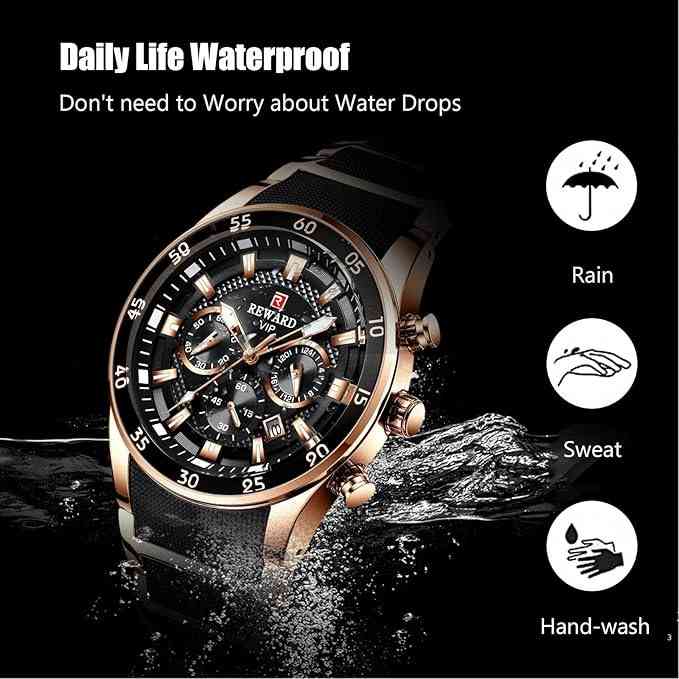 NEWReward Waterproof Sports Military Chronograph™ Pro Quartz WristWatch