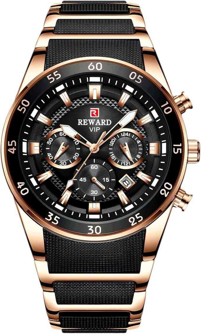 NEWReward Waterproof Sports Military Chronograph™ Pro Quartz WristWatch