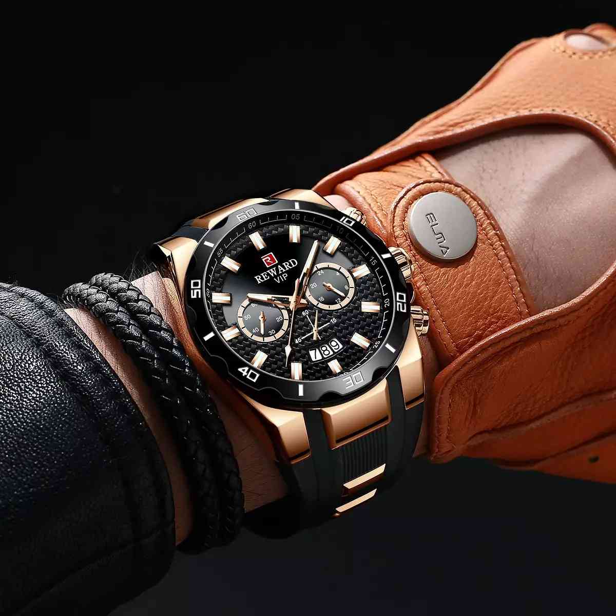 NEWReward Waterproof Sports Military Chronograph™ Pro Quartz WristWatch