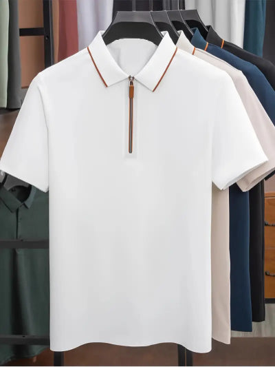 Golf|Casual Men's T-shirts with Zipper - Pack of 3