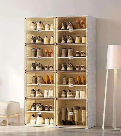 StepNest™ Smart Foldable Compact 4 Layer Shoe Rack