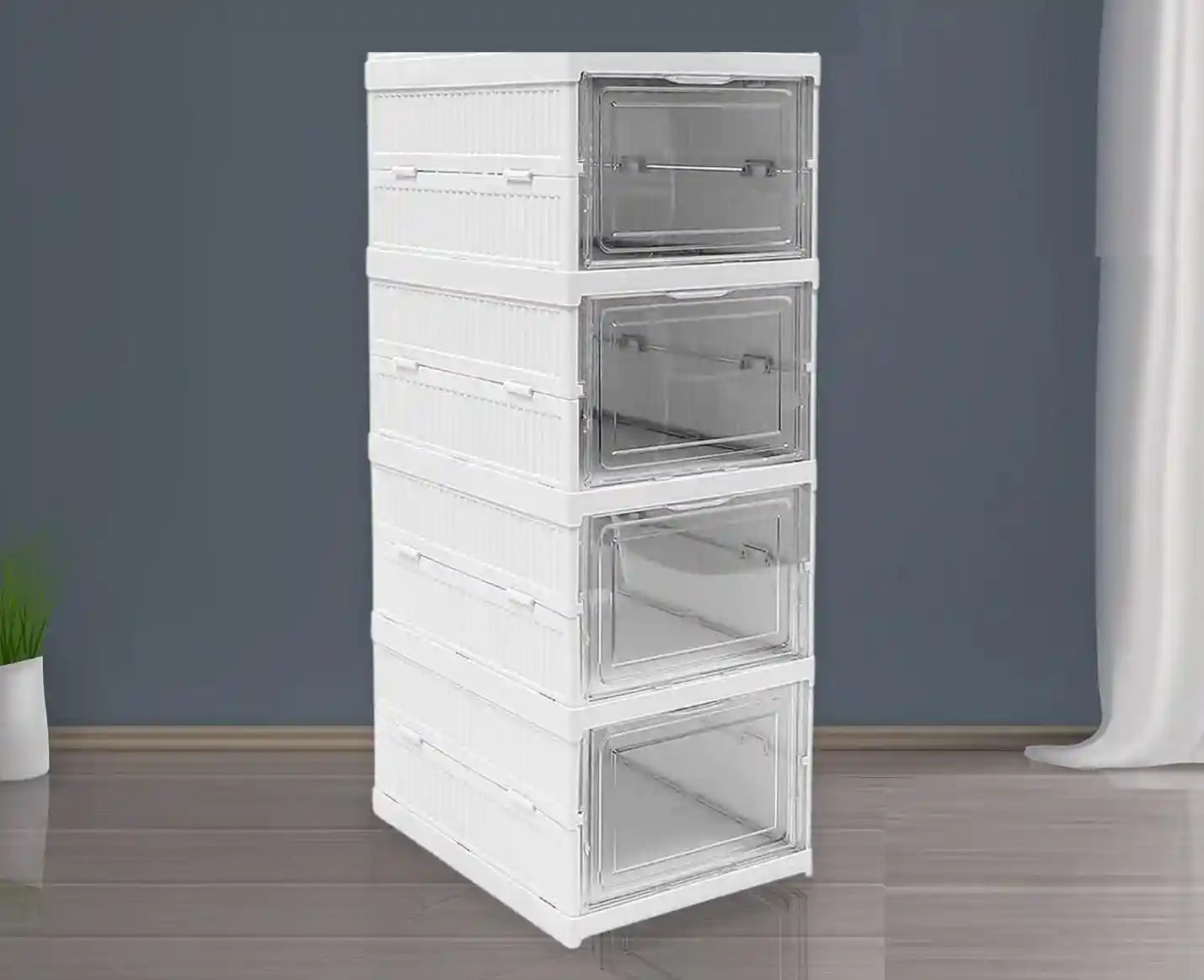 StepNest™ Smart Foldable Compact 4 Layer Shoe Rack