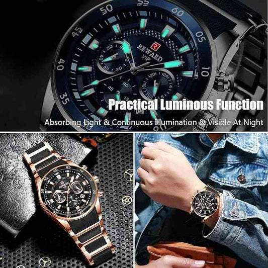 NEWReward Waterproof Sports Military Chronograph™ Pro Quartz WristWatch