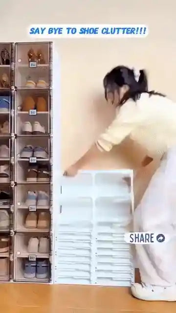 StepNest™ Smart Foldable Compact 4 Layer Shoe Rack