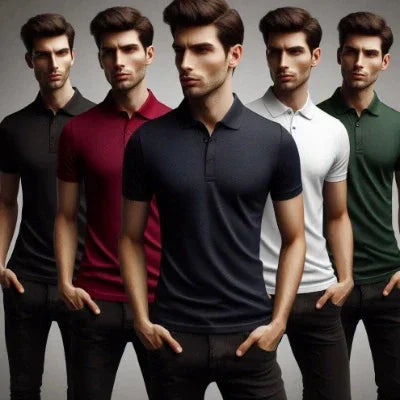 STARLOOM™ Men's Polo T-shirts - Pack of 3 - ElzyNow