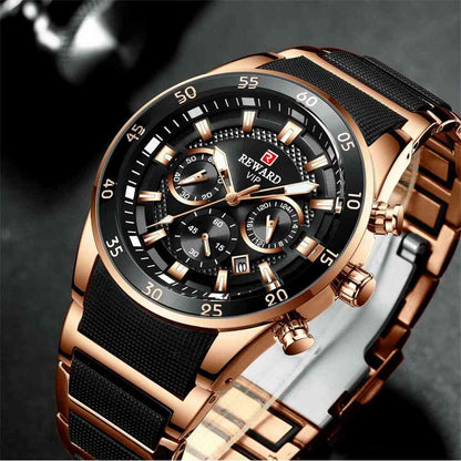 NEWReward Waterproof Sports Military Chronograph™ Pro Quartz WristWatch